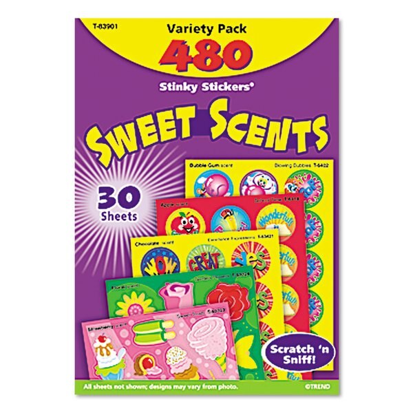 Stinky Stickers Pack, Sweet Scents, PK480