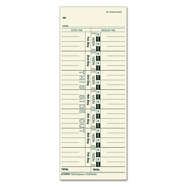 Time Card 3.5x9,500/Box, PK500