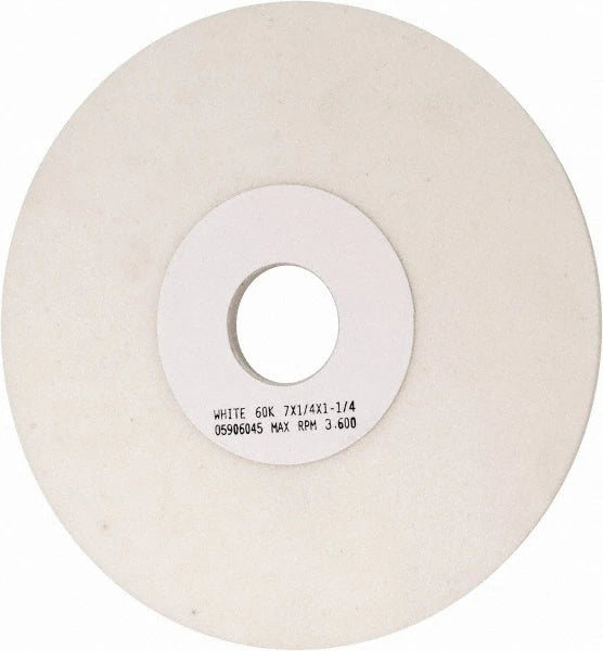 GRIER ABRASIVES, 7" Diam X 1-1/4" Hole X 1/2"Fine Grade, I Hardness, 120 Grit Surface Grinding Wheel aluminum Oxide