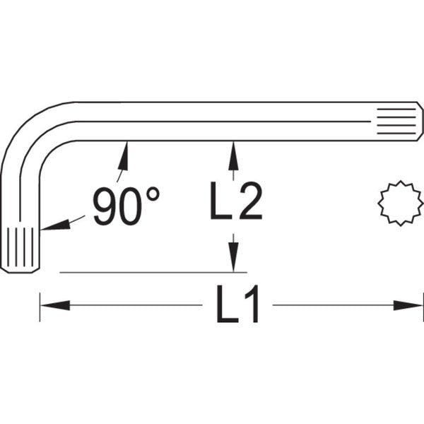 Cranked Allen Socket, Screwdriver Xzn M14