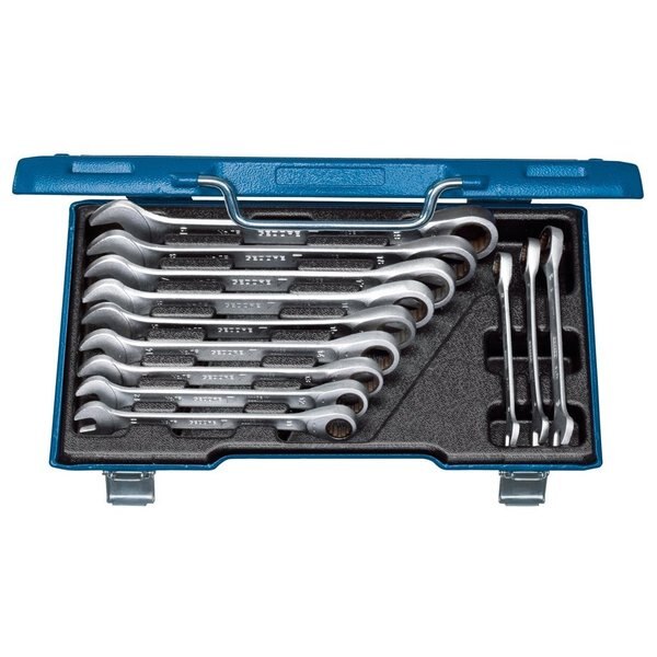 Combination Ratchet Set, 12 pcs., 8-19mm