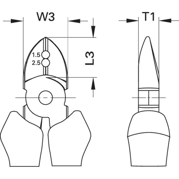 Electrician Side Cutter, 160mm