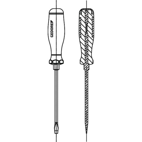 Screwdriver, 3C, Striking Cap 8mm