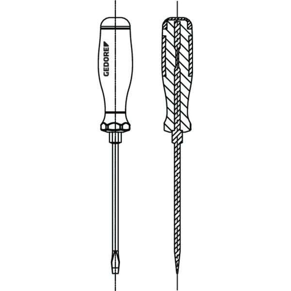 Screwdriver, 3C, Striking Cap 10mm