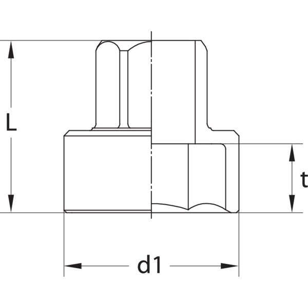 1895mm Hex Drive, 18mm Metric Socket, 6 Points