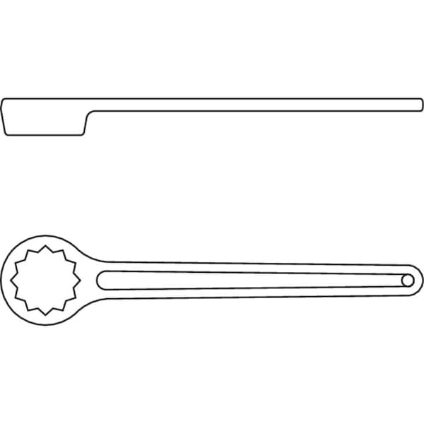 Deep Ring Wrench Straight, 55mm