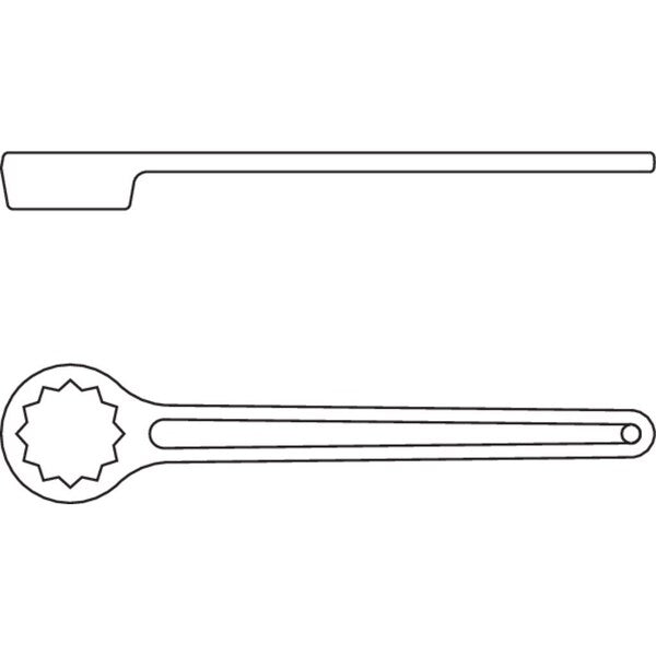 Deep Ring Wrench Straight, 41mm