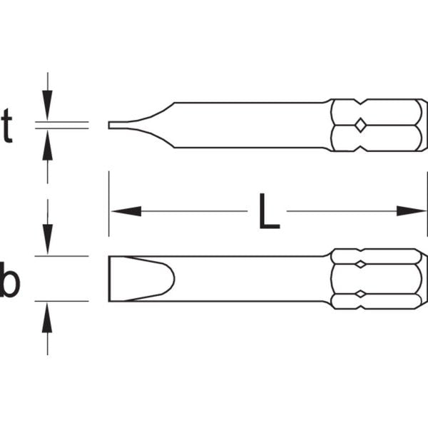 Screwdriver Bit, 1/4