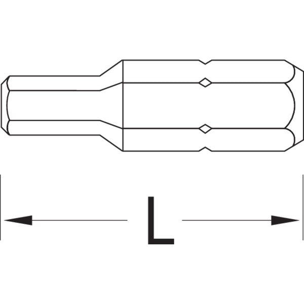 Screwdriver Bit, 1/4