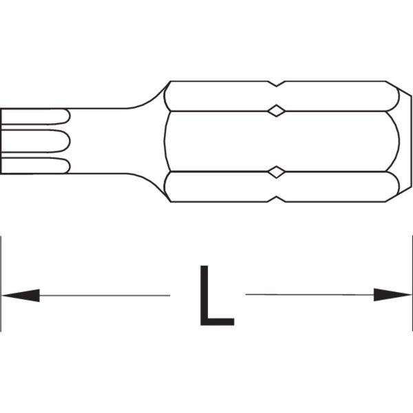 Screwdriver Bit, 1/4