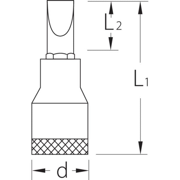 Screwdriver Bit Socket, 3/8