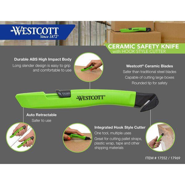 Westcott Ceramic Safety Cutter with Rear