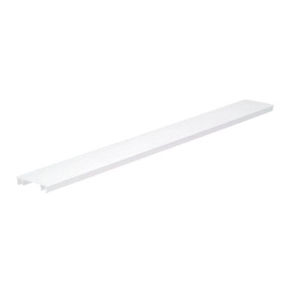 Wire Duct Cover, Hinging, White, L 6 Ft