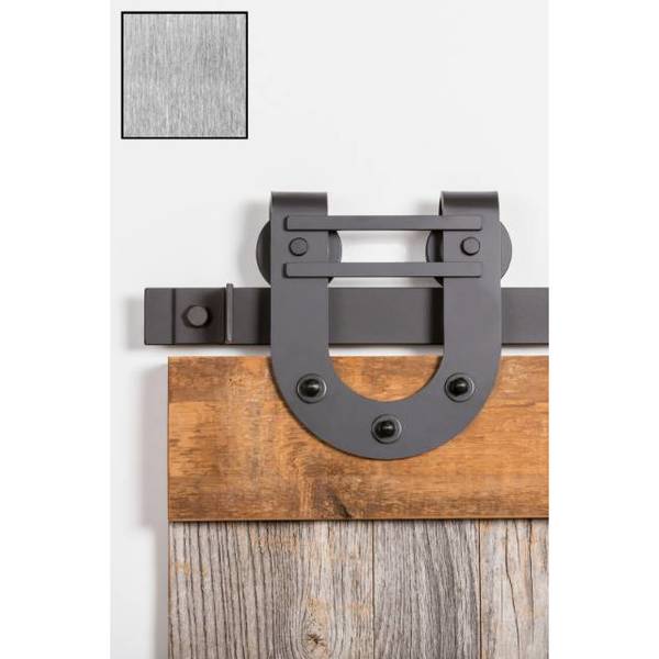 Brushed Nickel Barn Door Hardware 0119-9008 90