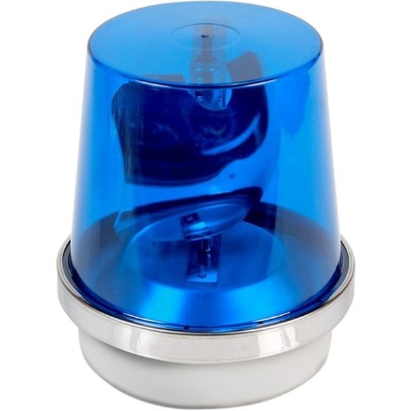 Rotating Warning Light, Halogen, Blue