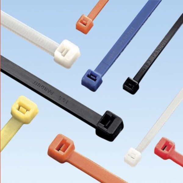 Cable Tie, Orange, Indoor, PK250