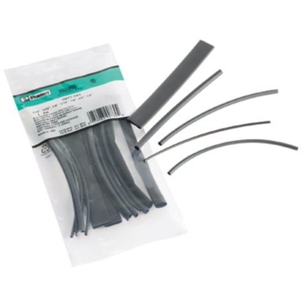 Heat Shrink Tubing Kit, Black, 8 Pc