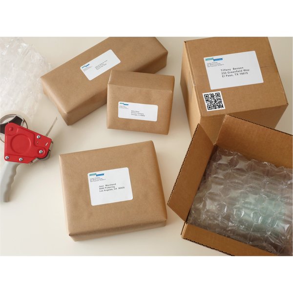 AveryÂ® Shipping Labels with TrueBlockÂ® Technology for Laser Printers 5265, 8-1/2