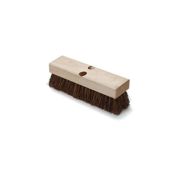 Deck Scrubber, Brown, 12 in L Overall