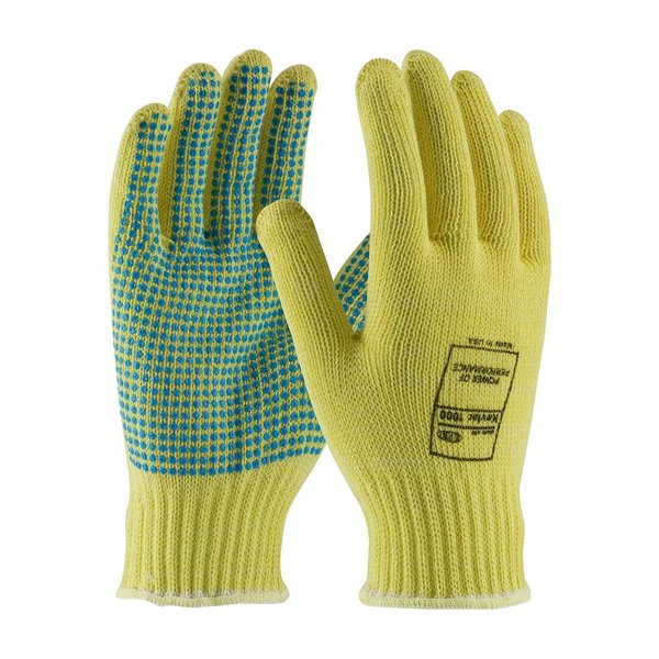 Cut Resistant Coated Gloves, A3 Cut Level, PVC, L, 12PK