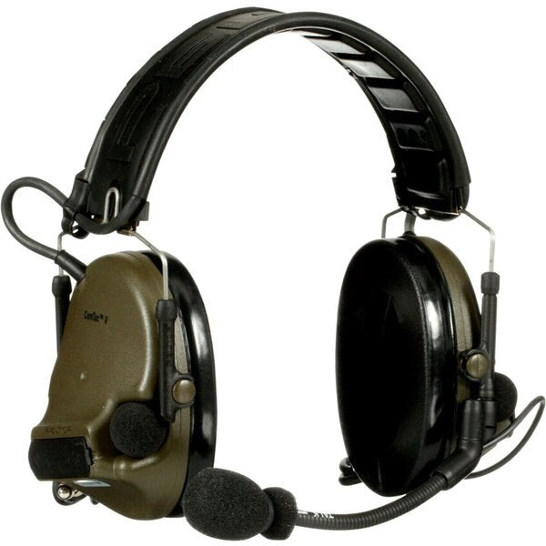 Tactical Headset, Two Way, Dual Lead, Green