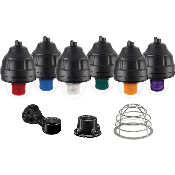 Warning Light, Amber, Strobe Tube, 120VAC