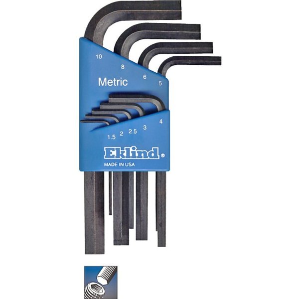 9 Piece Metric L-Shape Hex Key Set, 10509