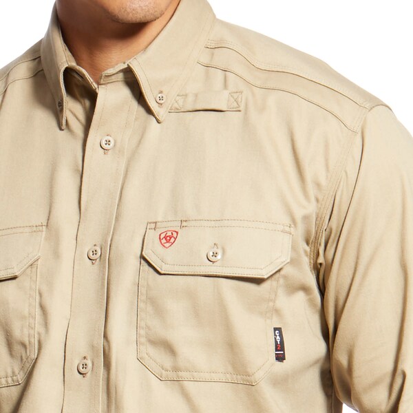 Flame-Resistant Shirt, Tan, XL