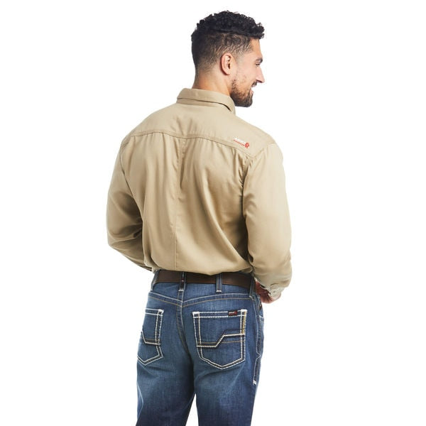 Flame-Resistant Shirt, Tan, L