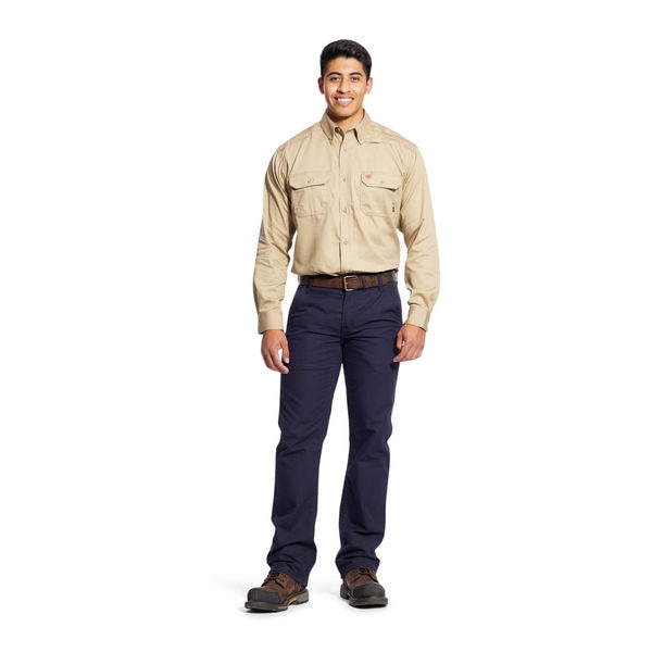 Flame-Resistant Shirt, Tan, 4XL