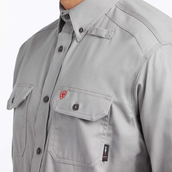 Flame-Resistant Shirt, Gray, L