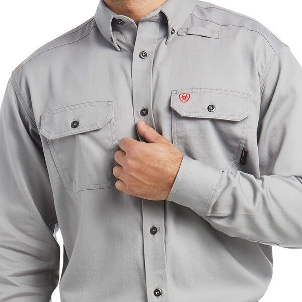 Flame-Resistant Shirt, Gray, L