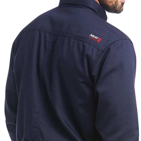 Flame-Resistant Shirt, Navy, L