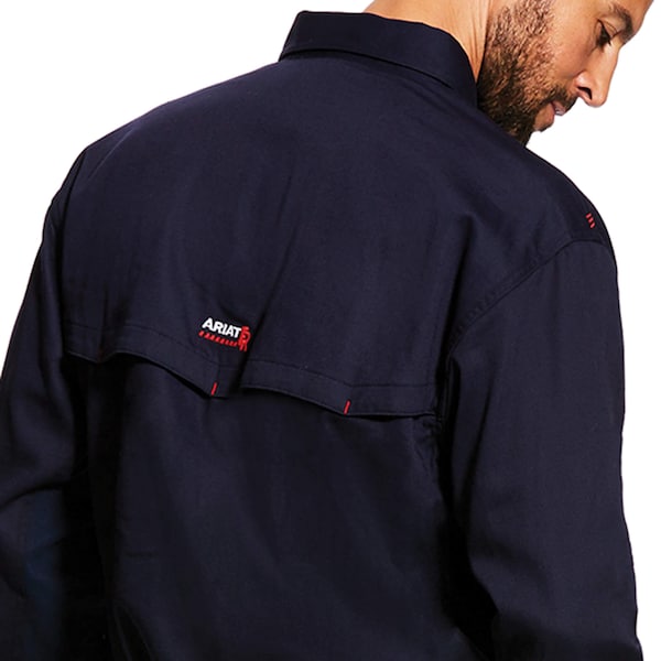 Flame-Resistant Shirt, Navy, 4XL