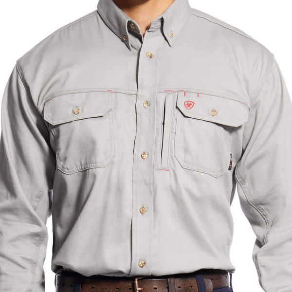 Flame-Resistant Shirt, Gray, 4XL