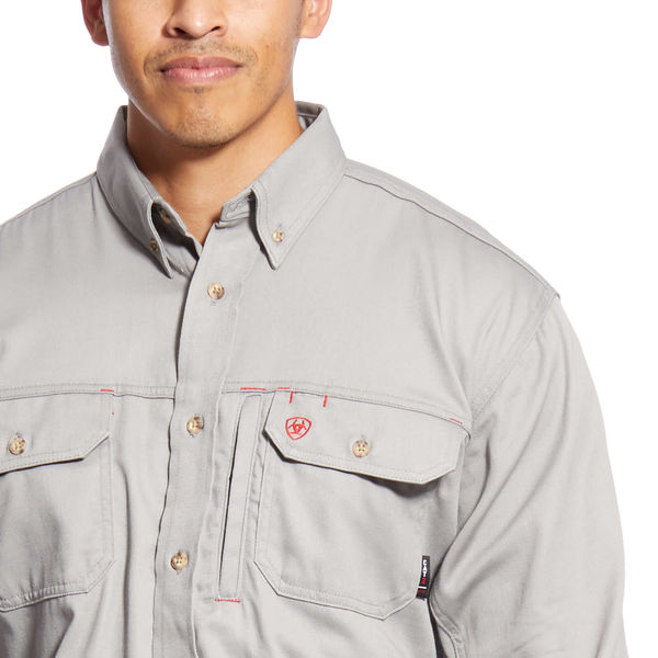 Flame-Resistant Shirt, Gray, 3XL