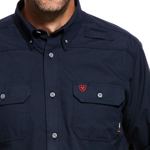 Flame-Resistant Shirt, Navy, S