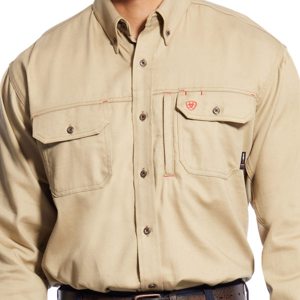 Flame-Resistant Shirt, Tan, L