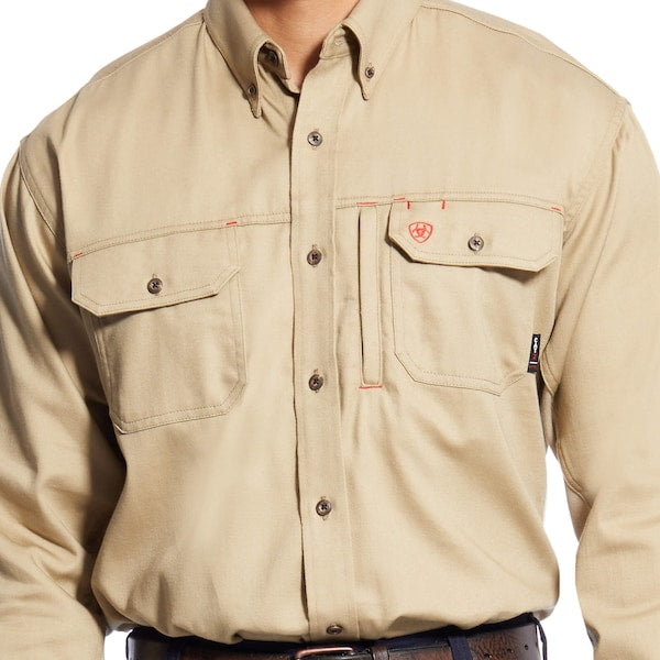 Flame-Resistant Shirt, Tan, 4XL