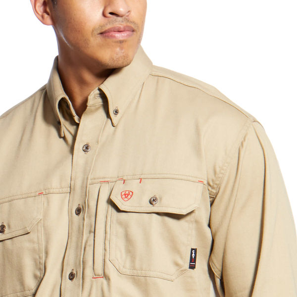 Flame-Resistant Shirt, Tan, L