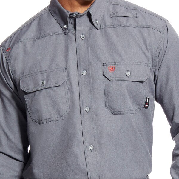 Flame-Resistant Shirt, Gray, 2XL