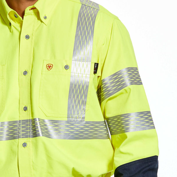 Flame-Resistant Button Down Work Shrt, L