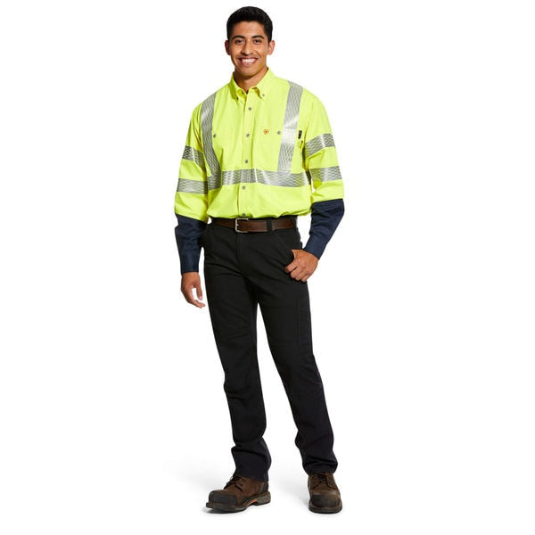 Flame-Resistant Button Down Work Shrt, L