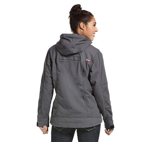 Womens FR Stretch Canvas Jacket, Gray, L