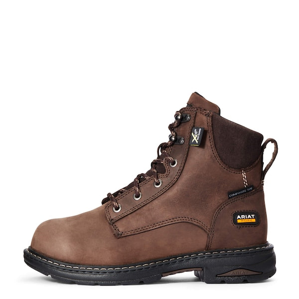6-Inch Work Boot, W, 8 1/2, Brown, PR