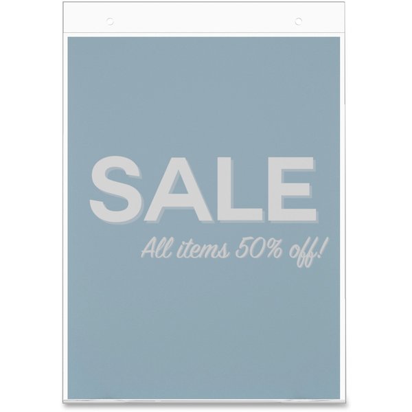 Wall Sign Holder, Plastic, 8.5X11