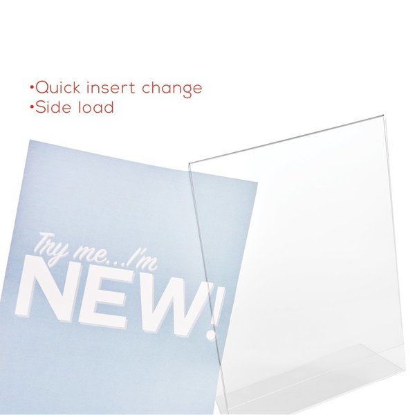 Desk Sign Holder, Slanted, 8.5X11
