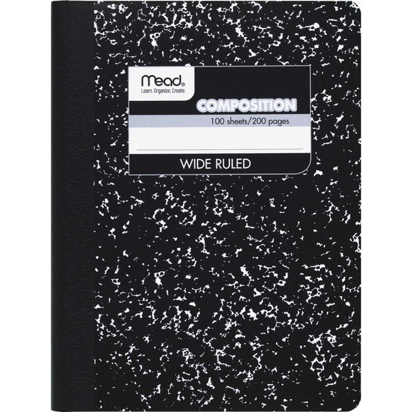Square Deal Composition Book, Blk Marble