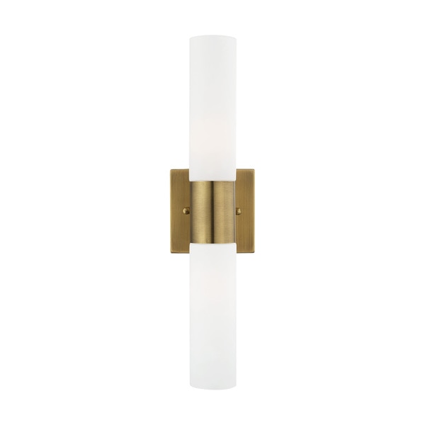 Aero 2 Light Antique Brass ADA Bath Vanity
