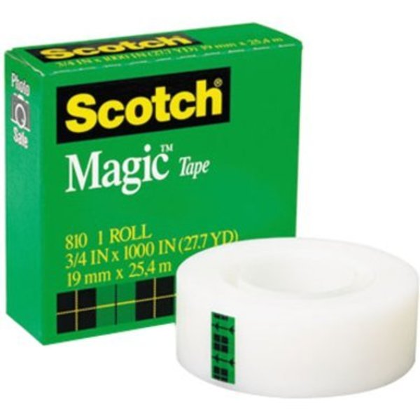 Magic Tape, 75 x 1000 in., Clear